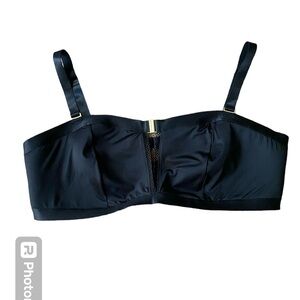 Bandeau bra from torrid size 4 black with gold clips